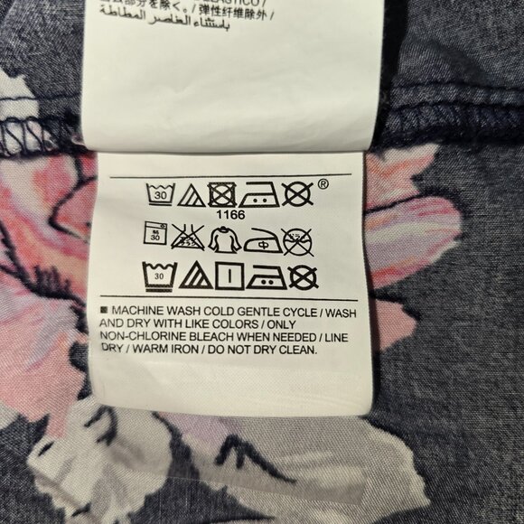 Old Navy Bandeau Dress Sz S/P Navy Blue Floral Maxi Flowy Boho Summer Maternity - Picture 9 of 9